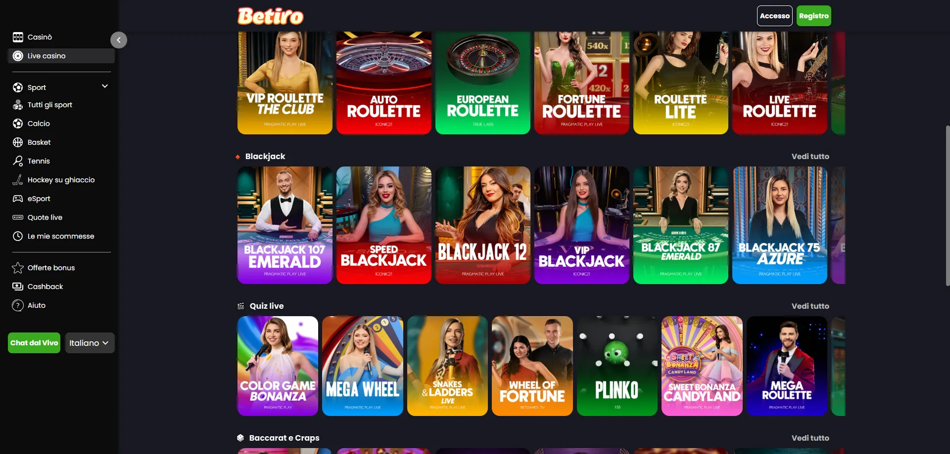 Metodi di pagamento Betiro Casino — depositi e prelievi sicuri